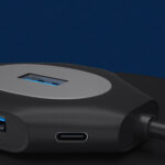 2 PCS PD Fast Charging Multi-Port USB Docking Station, Number of interfaces: USB3.0 to USB5V+1xUSB3.0+3xUSB2.0