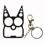 2 PCS 6 In 1 Multifunctional Keychain Zinc Alloy Bottle Opener(Black)