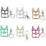 2 PCS 6 In 1 Multifunctional Keychain Zinc Alloy Bottle Opener(Black)