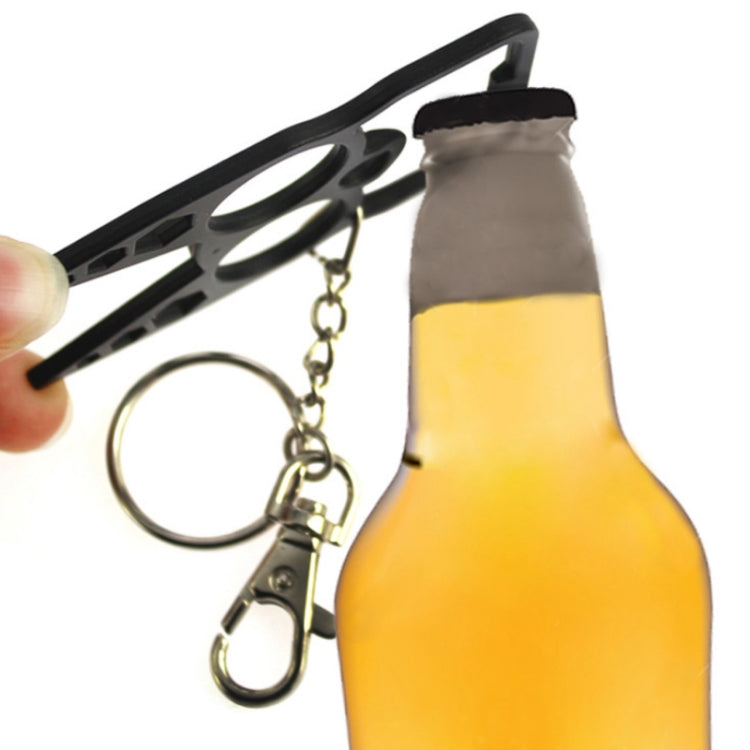 2 PCS 6 In 1 Multifunctional Keychain Zinc Alloy Bottle Opener(Gold)