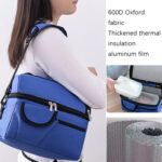 Double Insulation Bag Breast Milk Fresh Bag Bottle Mummy Bag(Royal Blue)