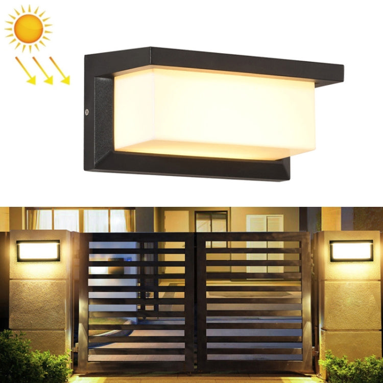 10W Outdoor Patio Wall Waterproof Solar Wall Light, Specification: 3000K