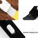 10 PCS Semi-automatic Coffee Machine Cleaning Brush Coffee Bean Spoon(Black)