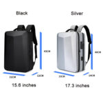 ABS Hard Shell Gaming Computer Backpack, Color: 17.3 inches (Silver)