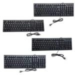 108 Keys Computer USB Wired Keyboard, Cable Length: 1.5m(Arabic Single)