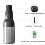 12oz 304 Stainless Steel Vacuum Insulated Thermal Cups For Can Beer Cooler(Stainless Steel Color)