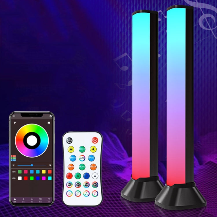 Desktop Voice Control RGB Fantasy Color Pickup Lamp, Style: Remote Control+APP
