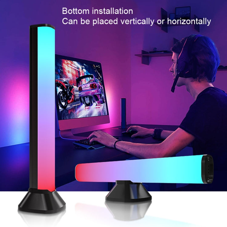 Desktop Voice Control RGB Fantasy Color Pickup Lamp, Style: Remote Control+APP