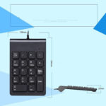 Laptop Wired Digital Mini USB Keyboard(Black)