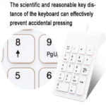 Laptop Wired Digital Mini USB Keyboard(White)