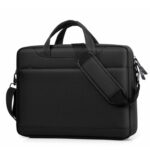 Airbag Thickened Laptop Portable Messenger Bag, Size: 14.1 inches(Black)