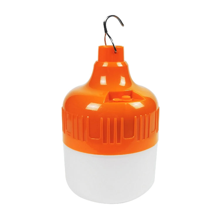 AB26 USB Charging LED Bulb Night Market Stall Lights Outdoor Camping Hanging Lamp, Power: 100W (Orange)