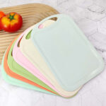 10 PCS Plastic Anti-Slip Kitchen Cutting Board(No. 1 Beige)