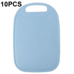 10 PCS Plastic Anti-Slip Kitchen Cutting Board(No. 2 Blue)