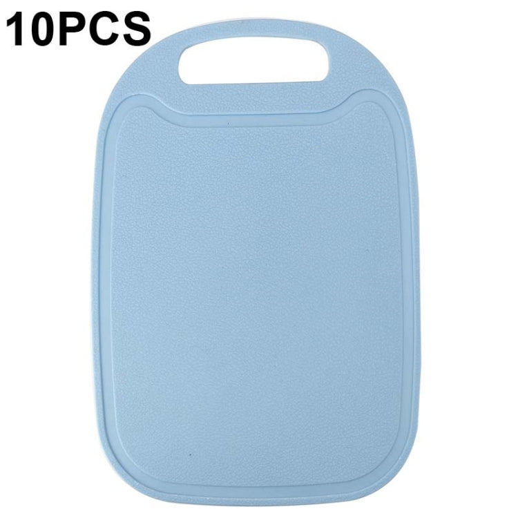 10 PCS Plastic Anti-Slip Kitchen Cutting Board(No. 2 Blue)