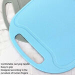 10 PCS Plastic Anti-Slip Kitchen Cutting Board(No. 2 Blue)