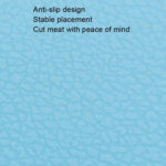 10 PCS Plastic Anti-Slip Kitchen Cutting Board(No. 2 Blue)