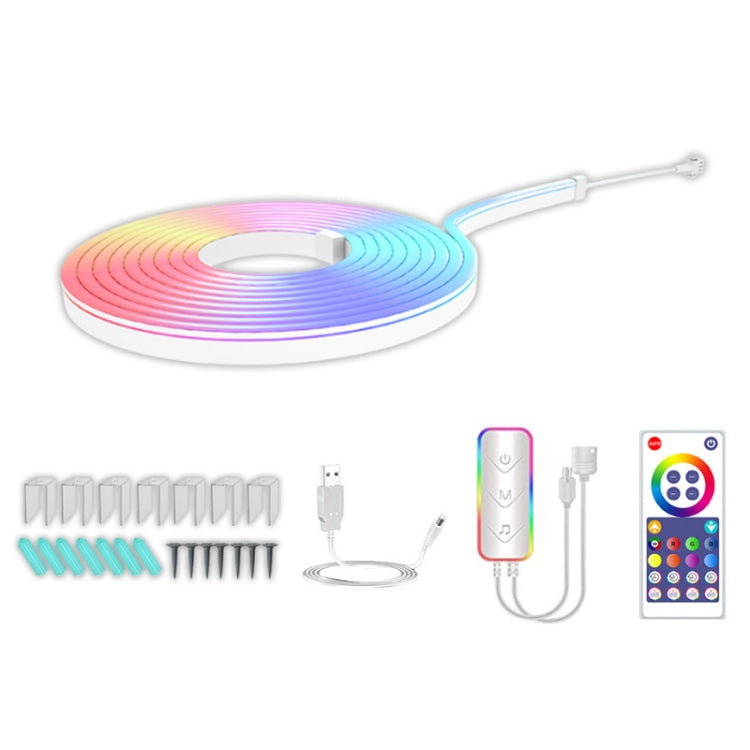 3m USB Illusion Music Neon 16 Million Colour DIY Light Strip, Specification: Bluetooth