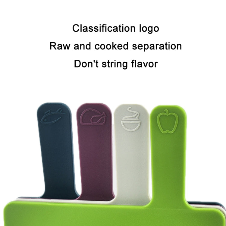 4 PCS/Set Multifunction Classified Plastic Cutting Board Set(Square)