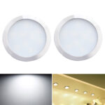 2 PCS 2W DC12V 18LED Cabinet Lights Showcase Lights,Spec: DuPont Terminal-Side Outlet(White Light 6400K)