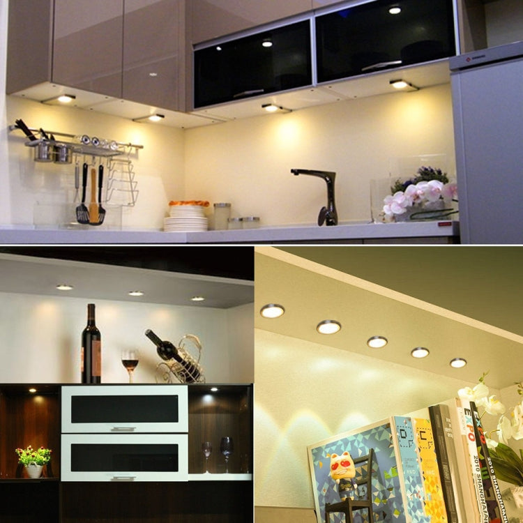 2 PCS 2W DC12V 18LED Cabinet Lights Showcase Lights,Spec: DuPont Terminal-Side Outlet(Warm Light 3000K)