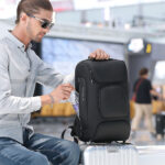 BANGE  BG-7216plus Antitheft Waterproof Travel Men Backpack 15.6 Inch Laptop Bag(Grey)