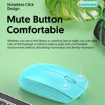 811 3 Keys Laptop Mini Wireless Mouse Portable Optical Mouse, Spec: Charging Version (Blue)