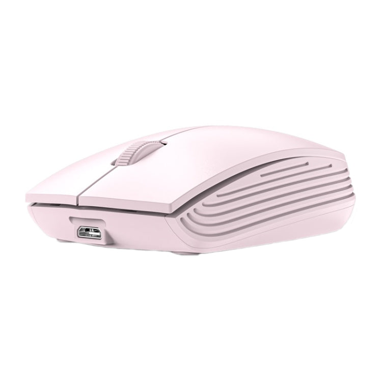 811 3 Keys Laptop Mini Wireless Mouse Portable Optical Mouse, Spec: Battery Version (Pink)