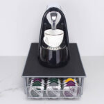 3 Rows Drawer Type Coffee Capsule Holder Organizer Can Storage 60pcs Milk Ball(Silver Gray)