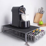 3 Rows Drawer Type Coffee Capsule Holder Organizer Can Storage 60pcs Milk Ball(Silver Gray)